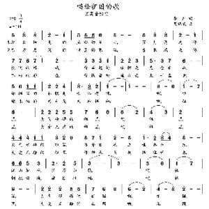 唱给祖国的歌_歌曲简谱_词曲:李严 周耀斌