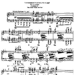 12 Etudes d'execution Transcendante S.139 钢琴谱 弗兰茨 李斯特