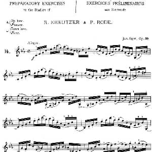 小提琴谱 | 顿特24首小提琴练习曲 作品37—14 顿特