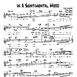 IN A SENTIMENTAL MOOD 降B爵士乐谱