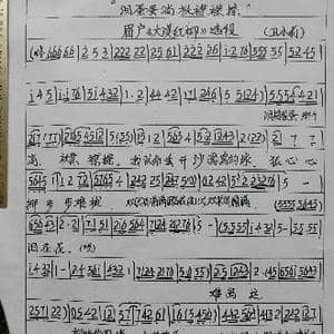 泪蛋蛋躺袄襟襟擦_歌谱投稿