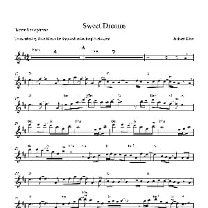 萨克斯谱 | Sweet Dreams 次中音萨克斯
