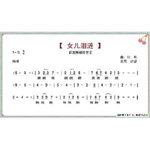 女儿泪涟_歌谱投稿_词曲: 刘欢