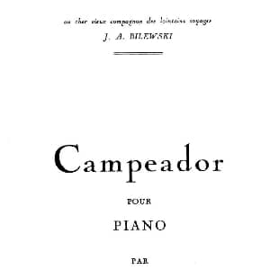 Campeador 钢琴谱 约瑟夫 祖根 Joseph Jongen