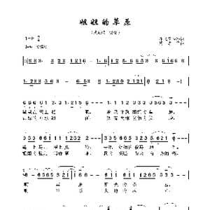 姐姐的草原_歌曲简谱_词曲:花飞花香冷 周志军