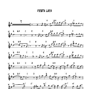 萨克斯谱 | Fiesta Loca 中音萨克斯