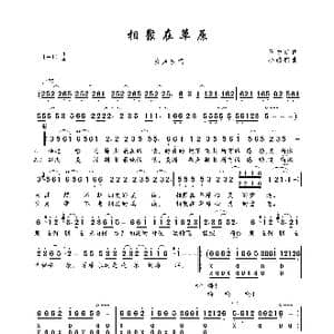 相聚在草原_歌曲简谱_词曲:王中新 小骆驼