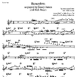 萨克斯谱 | Boneyizm 次中音萨克斯