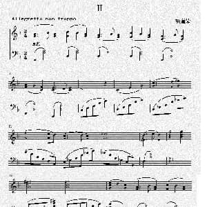 钢琴奏鸣曲Ⅱ 钢琴谱 纯音乐 项道荣