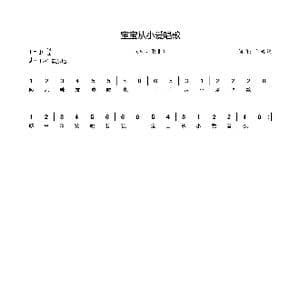 宝宝从小爱唱歌_歌曲简谱_词曲:何寿均 何寿均