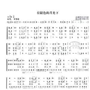 在银色的月光下_歌谱投稿_词曲:塔塔尔族民歌