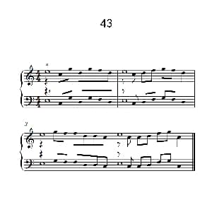 加强手指独立性的练习 43 钢琴谱
