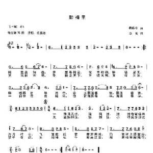 醉梅里_民歌简谱_词曲:杨政权 李胤