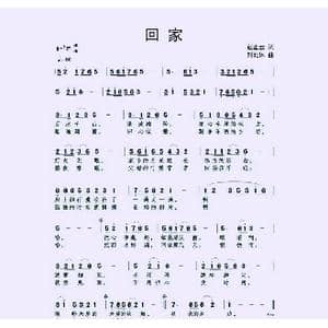 回家 作词:赵正云_歌曲简谱_词曲:赵正云 刘北休