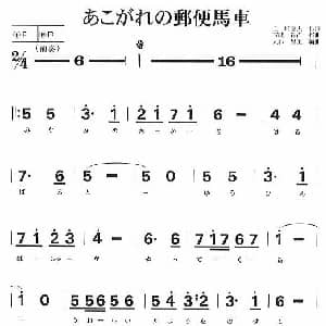 口琴谱 | 邮便马车 复音口琴谱