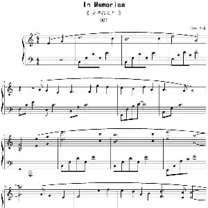 In Memories 钢琴谱 Zinc制谱