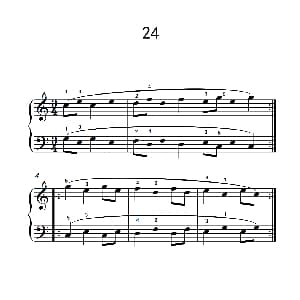 六.变奏练习24 钢琴谱