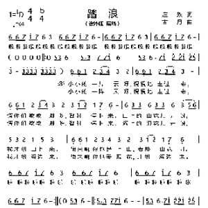 踏浪_歌曲简谱_词曲:庄奴 古月