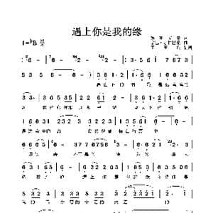 遇上你是我的缘_歌谱投稿_词曲:昂旺文章 宗巴 才仁巴桑