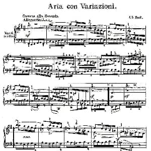 Aria con Variazioni 之六 钢琴谱 J.S.Bach