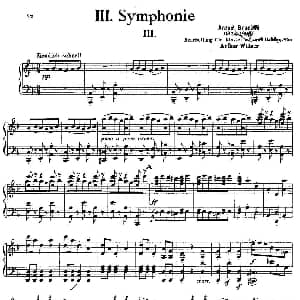 Symphony No.3 in d Minor Solo Piano 钢琴谱 安东 布鲁克纳