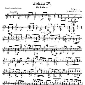 darr andante no4 吉他谱
