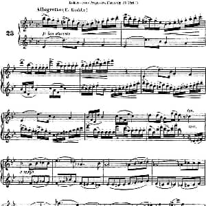 长笛曲谱 | 柯勒40首长笛提高练习曲OP.55 NO.23 Kohler 柯勒