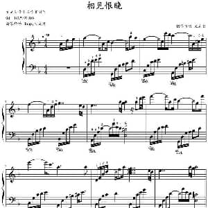 相见恨晚 钢琴谱 文武贝钢琴