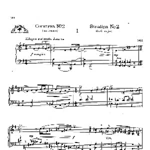 Two Sonatinas for Piano Op.54 No.2 钢琴谱 谢尔盖 普罗科菲耶夫