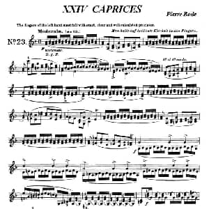 小提琴谱 | 24首小提琴练习曲之23 罗德