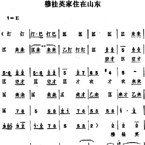 豫剧谱 | 穆桂英家住在山东 五场豫剧 穆桂英挂帅 选段