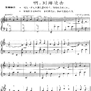 手风琴谱 | 啊 到海边去