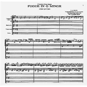 巴赫G小调赋格曲01 08_歌曲简谱