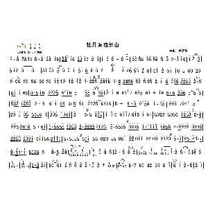 牡丹调随想曲 主旋律谱 卢建聪