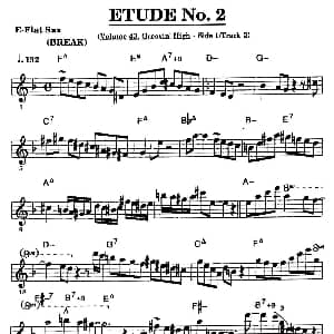 萨克斯谱 | 爵士乐超吹练习曲 二