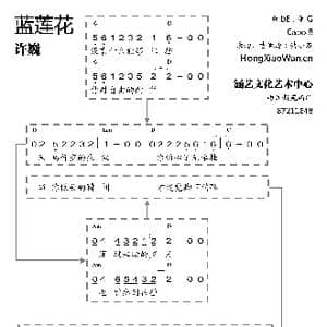 蓝莲花_歌曲简谱_词曲:许巍 许巍
