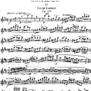 长笛曲谱 | 斯勒新老风格长笛练习重奏曲 第一部分 NO.91 Siegfried Thiele S. 斯勒