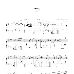 珊瑚海 钢琴谱 05895464记谱制谱