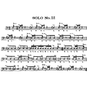 美国军鼓 SOLO No.111 115 爵士鼓谱