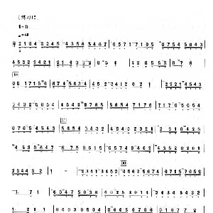 琵琶谱 | 练习15 葛詠左手活指训练50首 葛詠