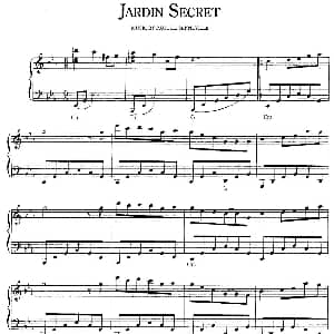 Jardin Secret 钢琴谱