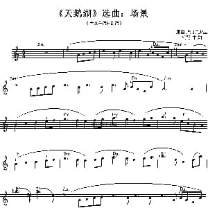 电子琴谱 | 天鹅湖 选曲 场景