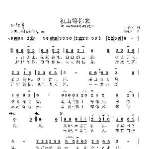 独山等你来_歌曲简谱_词曲:韦龙东 郭永利