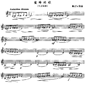 蜜蜂的歌 单簧管 卿烈军编曲