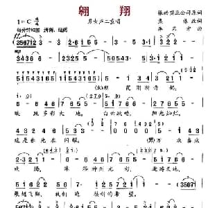 翱翔_合唱歌谱_词曲:振兴实业公司 李名方