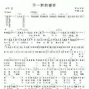 不一样的感怀_民歌简谱_词曲:梁宠传 何超立