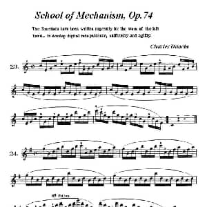 小提琴谱 | School of Mechanism, Op. 74 小提琴技巧练习23 34 丹克拉