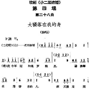歌剧 小二黑结婚 全剧之第四场 第二十八曲 大祸落在我的身