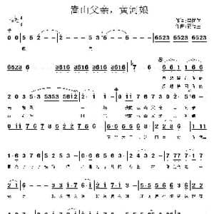 嵩山父亲 黄河娘_歌曲简谱_词曲:李荫保 蒋传星