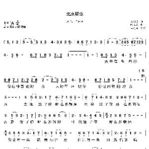 北京赞歌_歌曲简谱_词曲:石顺义 陈卫东